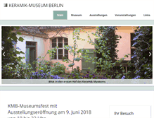 Tablet Screenshot of keramik-museum-berlin.de